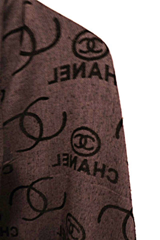 צעיף של בסטייל שאנל באפור-OS
