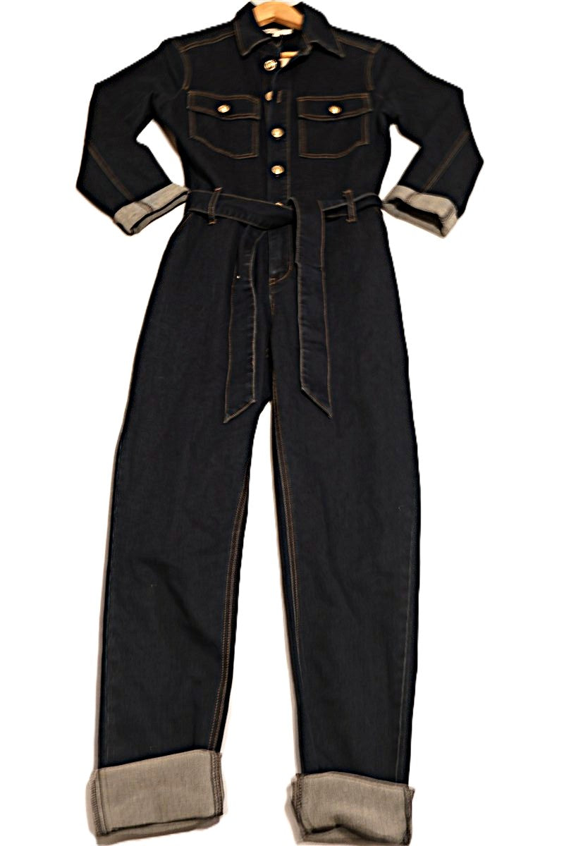 אוברול גינס MORGAN בכחול- M-L