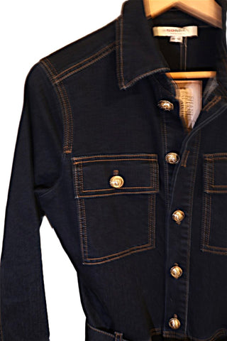 אוברול גינס MORGAN בכחול- M-L