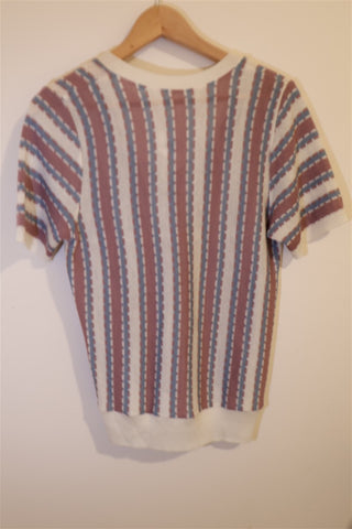 אפודת סריג וינטיג פסים - L-XL