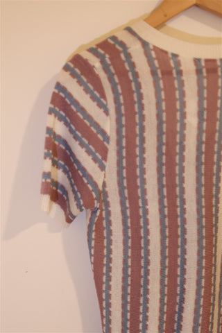 אפודת סריג וינטיג פסים - L-XL