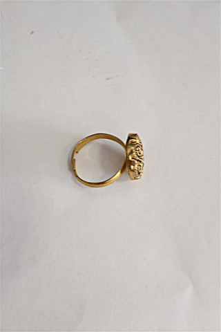 טבעת מעוצבת פרח נחושת-OS