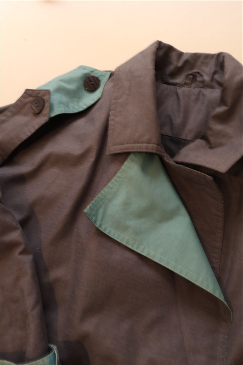 מעיל טרנץ וינטיג בכחול אפרפר- L-XL, תמונה 10