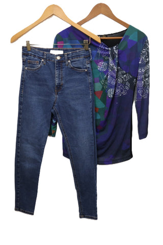 גינס סקיני TOP SHOP בכחול - S