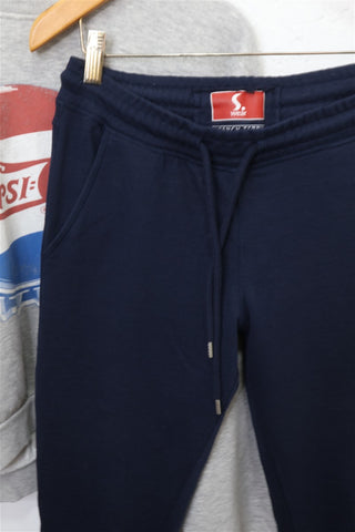 מכנסי פוטר ספורטיביים בכחול - S-M