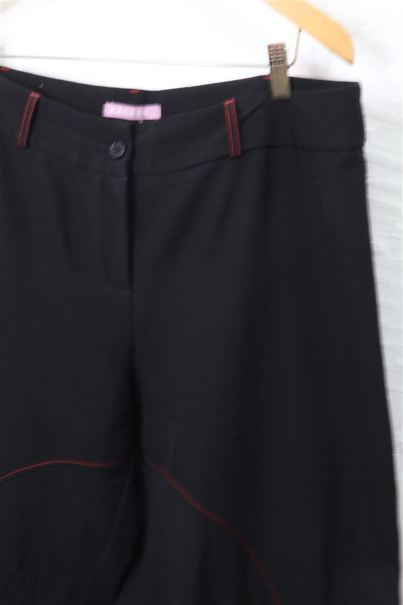 מכנסי בד HAGARA בשחור - L-XL, תמונה 4