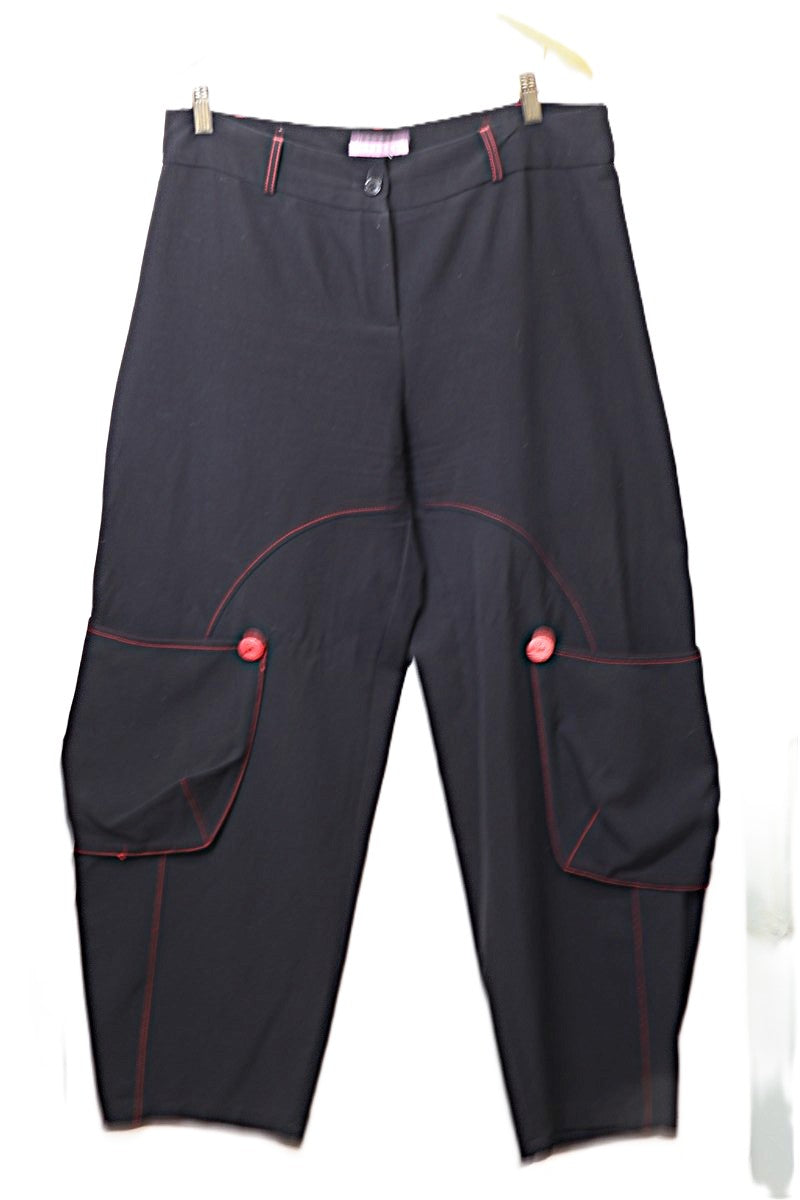 מכנסי בד HAGARA בשחור - L-XL, תמונה 6