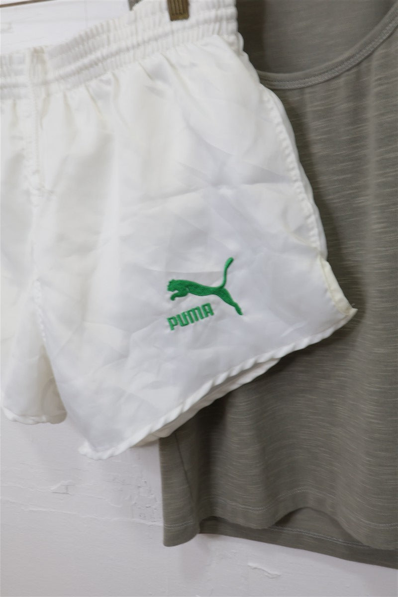 מכנסי שורט וינטיג ספורטיביים PUMA בלבן - L-XL, תמונה 2