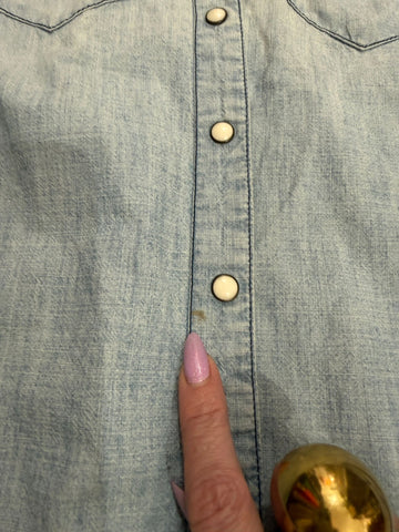 חולצת וינטיג RALPH LAUREN גינס בתכלת- XS