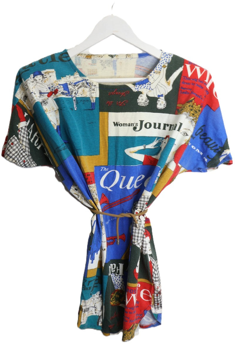 חולצת טי שרט וינטיג צבעונית - L-XXL