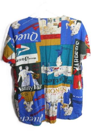 חולצת טי שרט וינטיג צבעונית - L-XXL