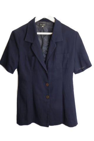 ג'קט וינטיג  CASTRO קצר בכחול - M