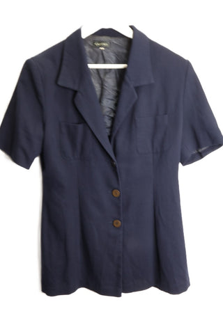 ג'קט וינטיג  CASTRO קצר בכחול - M