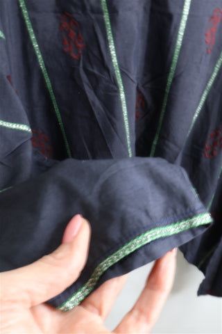חולצה אלגנטית מעוצבת בכחול - XL-XXL
