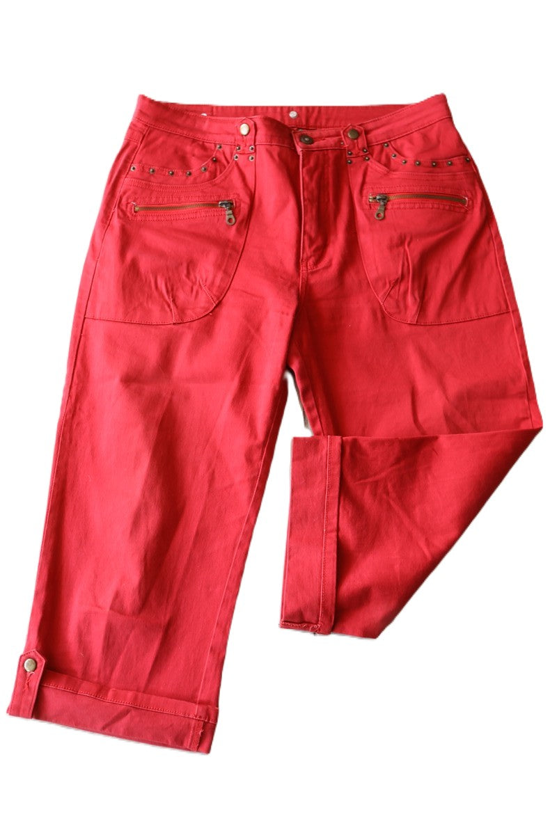 גינס 7/8 באדום בורדו- XL