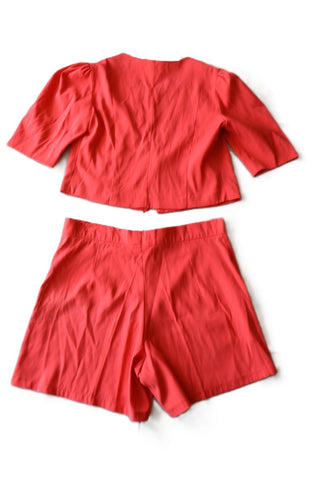 מכנסי ברמודה וינטיג בורוד מנצנץ- L