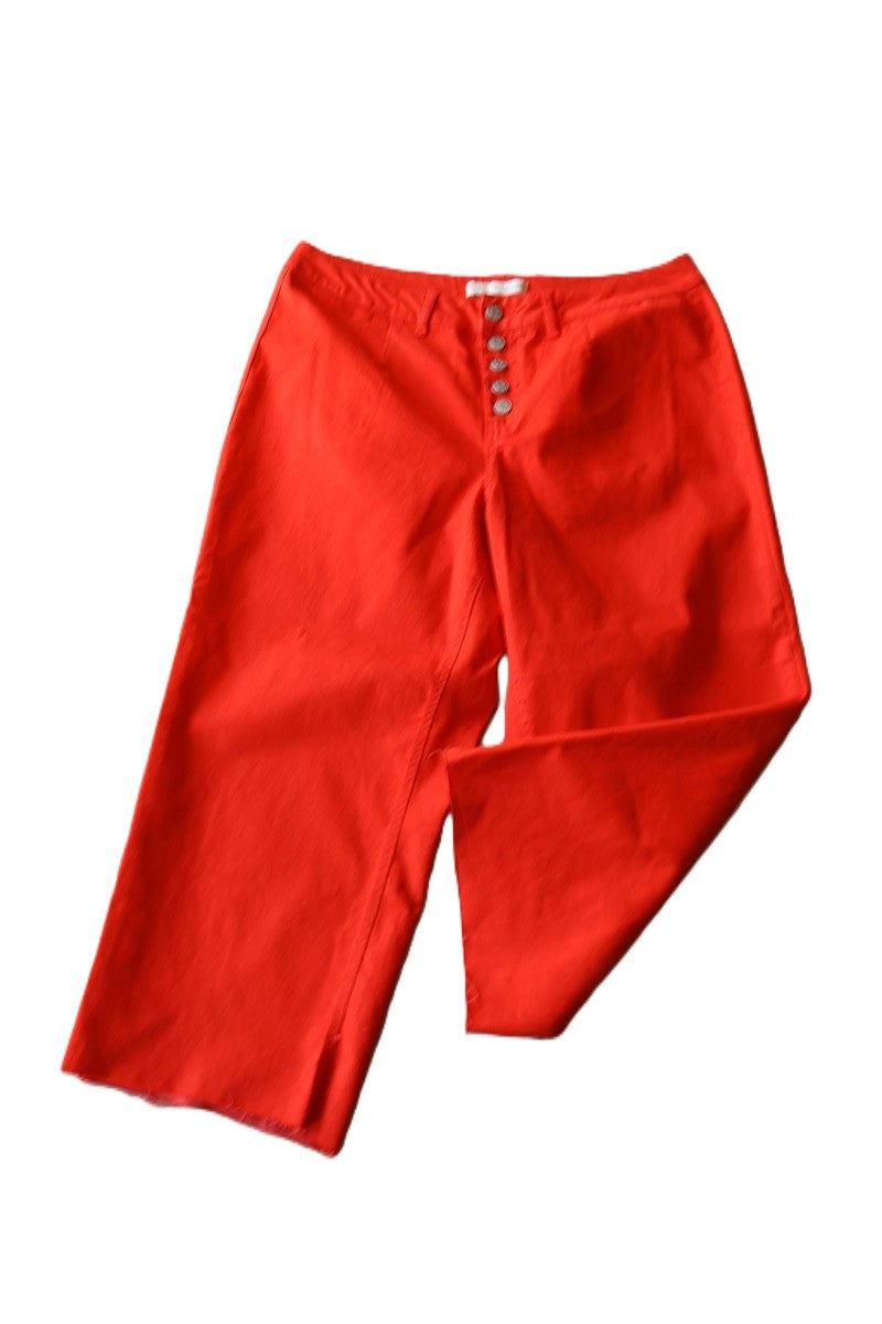 מכנסי ג'ינס מתרחבים ב אדום - XL-XXL