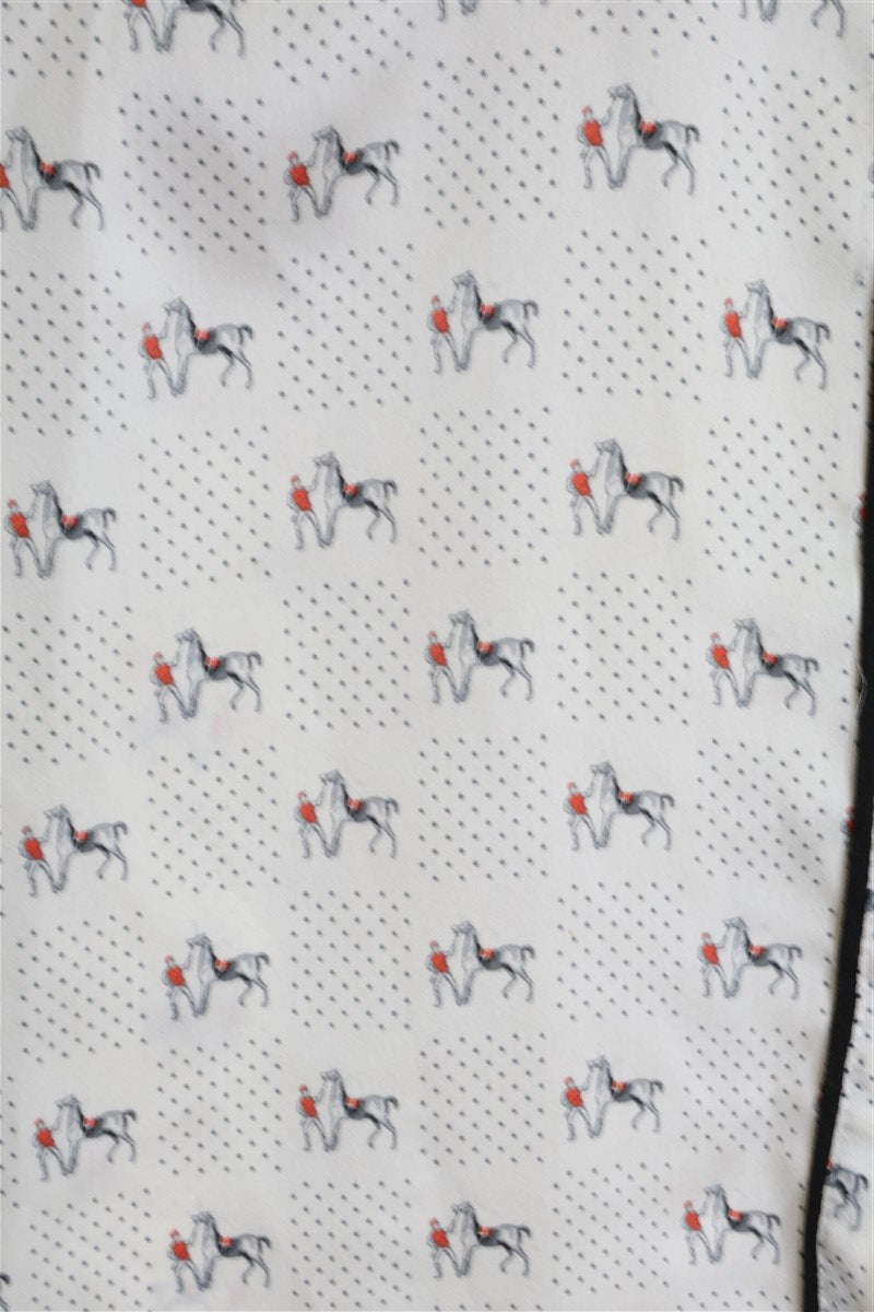 חולצת בוקרים ZARA סוסים בשמנת - XS-S, תמונה 6
