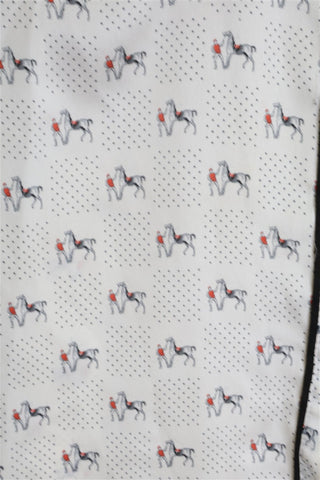 חולצת בוקרים ZARA סוסים בשמנת - XS-S