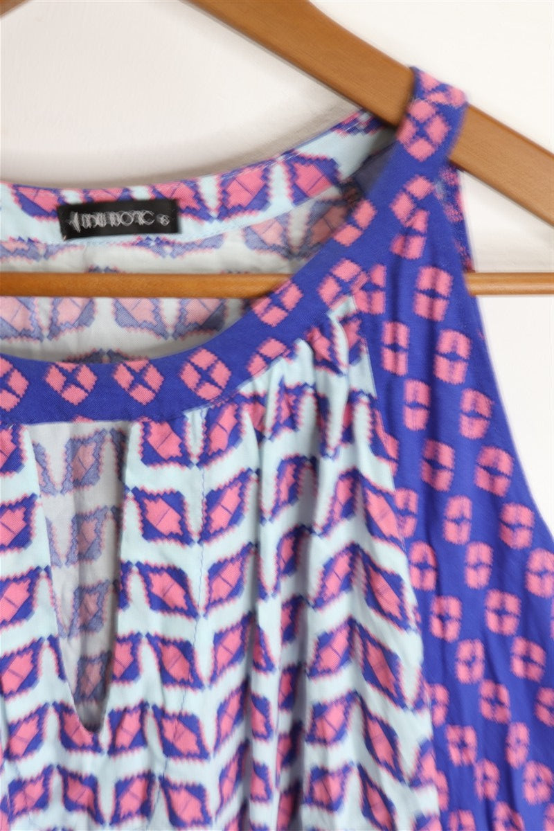 חולצה אתנית נשפכת בכחול - XL-XXL, תמונה 4