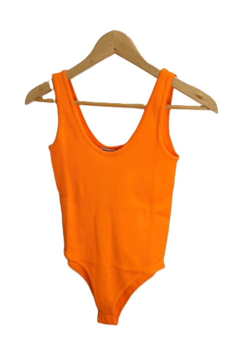 בגד גוף  ZARA בכתום נאון - XS-M