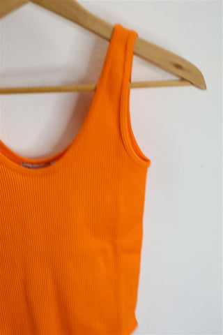 בגד גוף  ZARA בכתום נאון - XS-M
