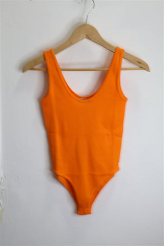 בגד גוף  ZARA בכתום נאון - XS-M