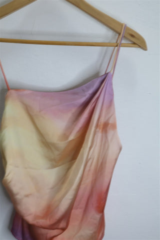 גופיית סטן ZARA אומברה ורוד סגול - XS-M