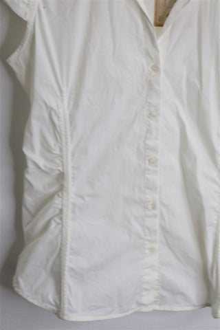 חולצה אלגנטית ZARA בלבן - M-L