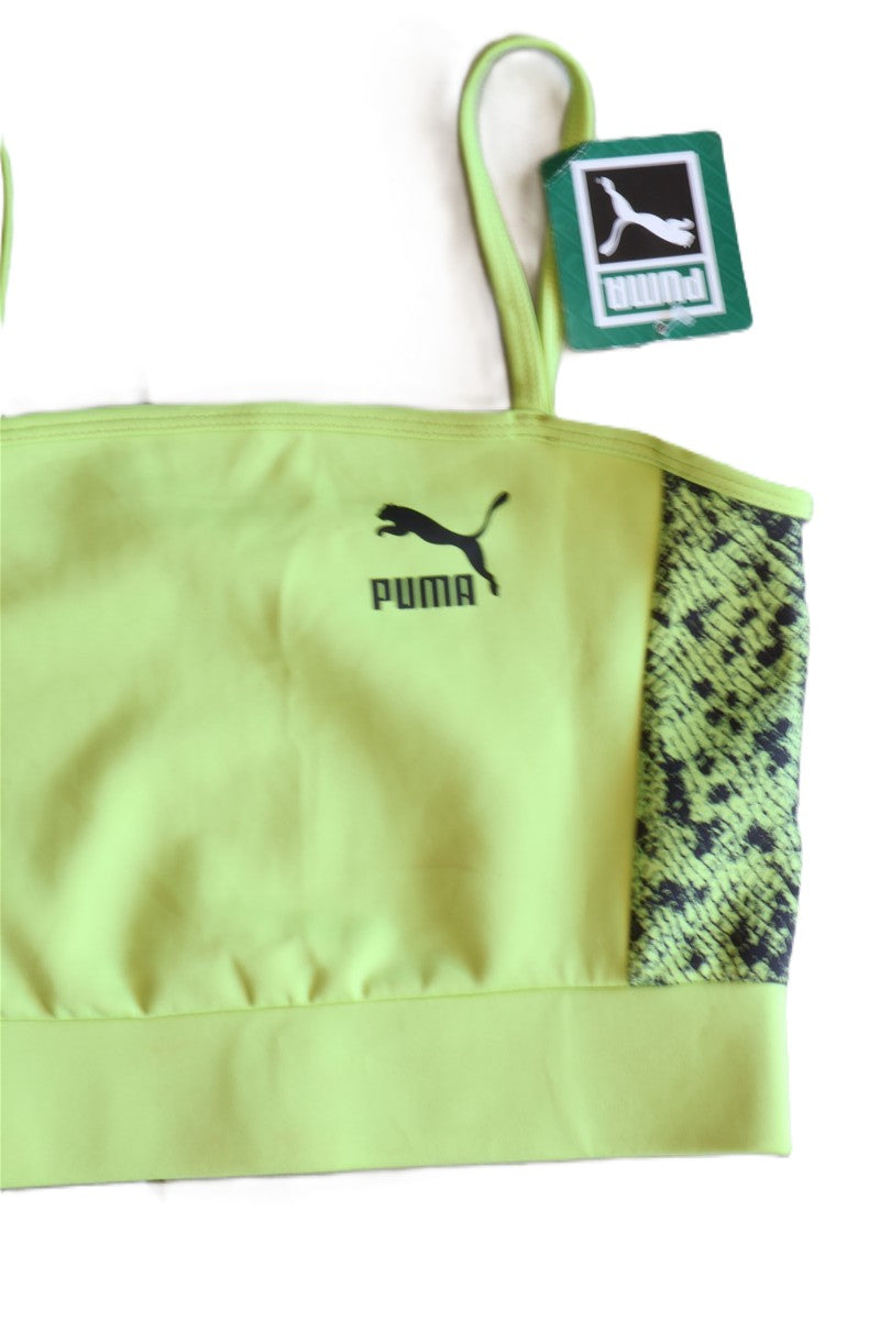 טופ ספורטיבי PUMA בירוק נאון - S, תמונה 2