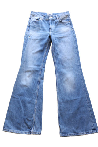 מכנסי ג'ינס פדלפון ZARA בכחול - XS-S
