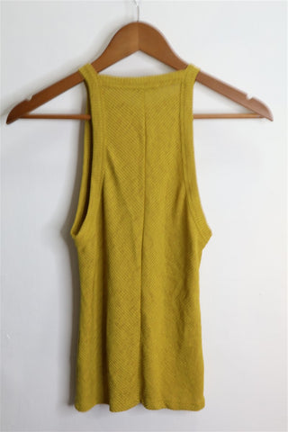 חולצת גופיה ריב  MANGO בחרדל - XS