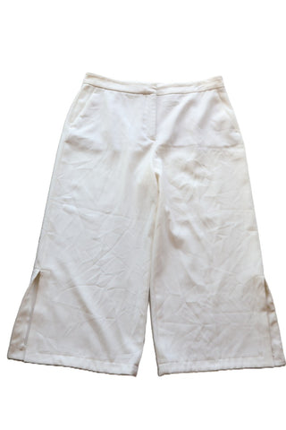 מכנסיים מתרחבים 7/8 ZARA  בלבן - L