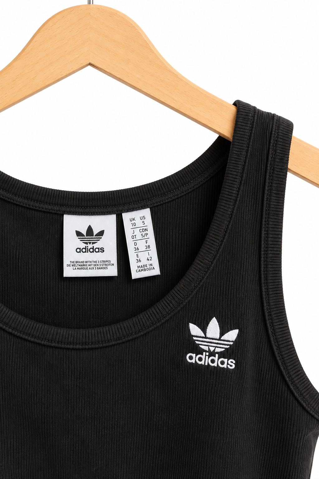גופיית ריב ADIDAS בשחור- M-L, תמונה 2