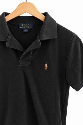 חולצת פולו RALPH LAUREN בשחור - XS-S
