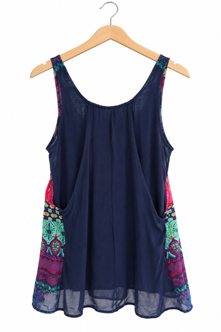 חולצה גופיה DESIGUAL בכחול- XS-M