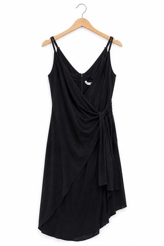 שמלת קזואל אה סימטרית ZARA בשחור- M