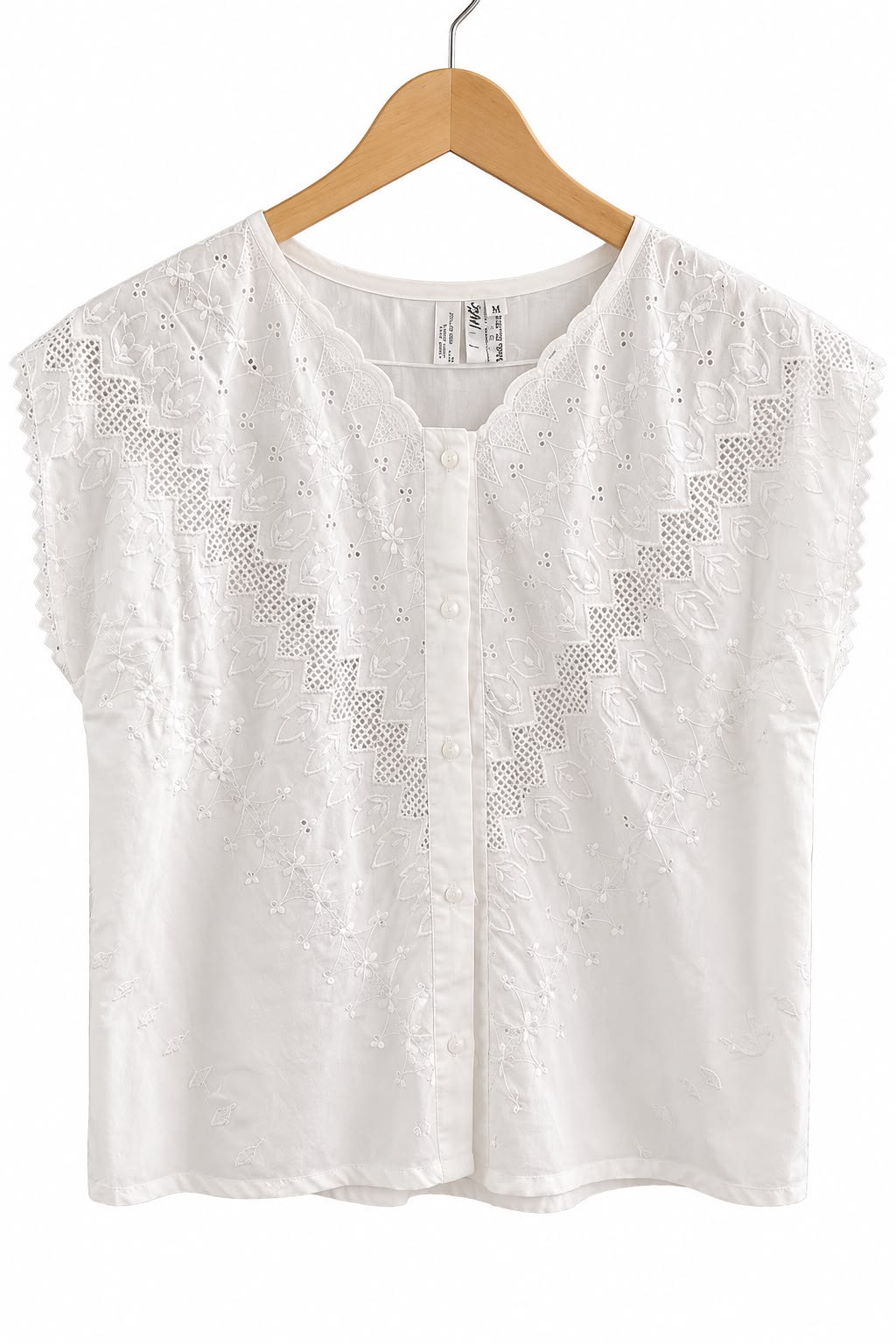חולצת וינטיג קרושה חדשה בלבן- L-XL, תמונה 1