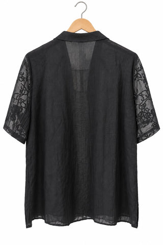 חולצת וינטיג שיפונית בשחור- L-XL