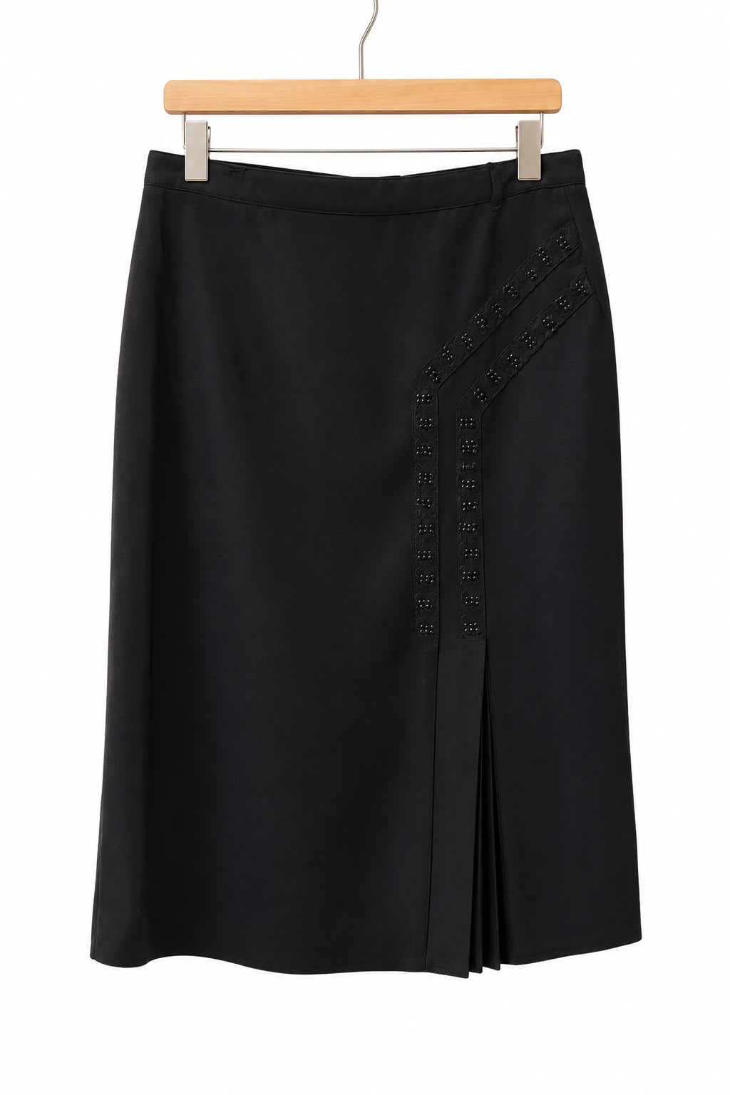חצאית וינטיג מקסי אלגנטית בשחור- L-XL