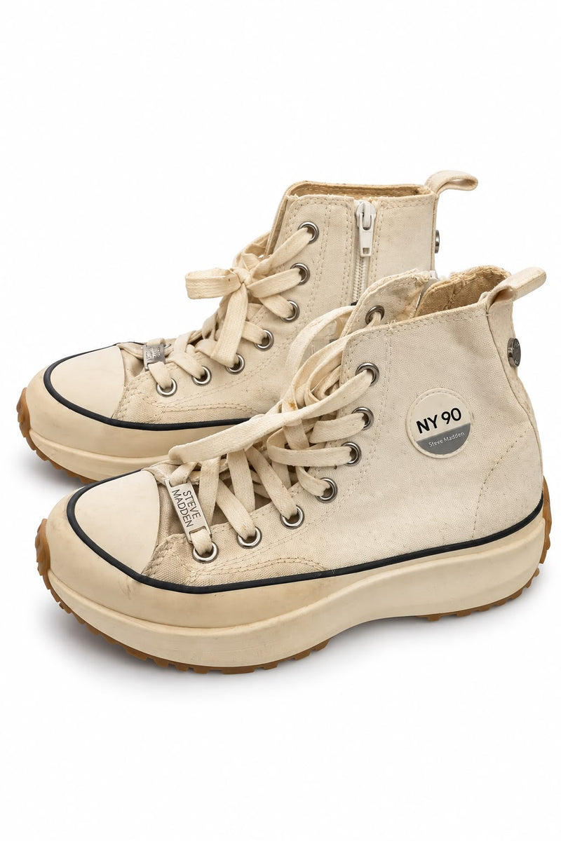סניקרס  פלטפורמה בשמנת STEVE MADDEN - מידה 38