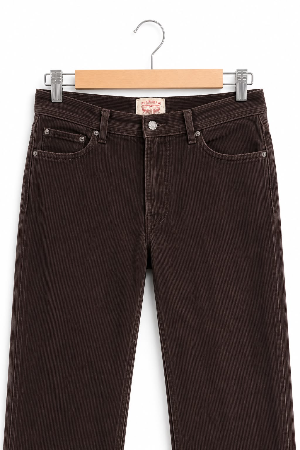 מכנסי קורדרוי וינטיג בחום- L-XL, תמונה 3