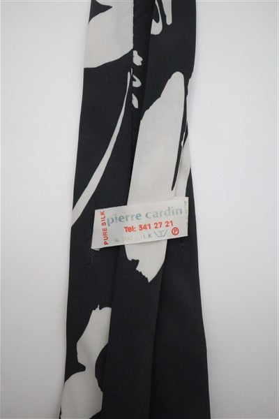 עניבת וינטיג בשחור ולבן PIERRE CARDIN, תמונה 4