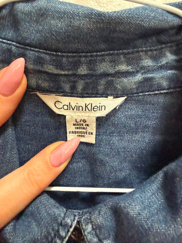 חולצת גינס CALVIN KLEIN בכחול- M-L