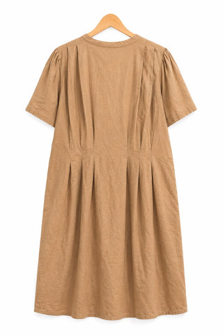 שמלת קזואל פשתן ZARA בכאמל-XL
