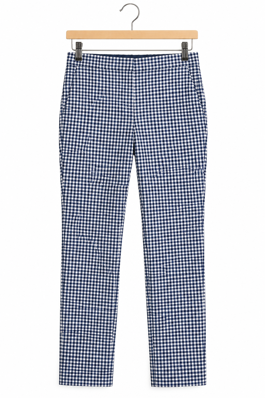 מכנסי סיגר משובצים ZARA בכחול- XS, תמונה 1