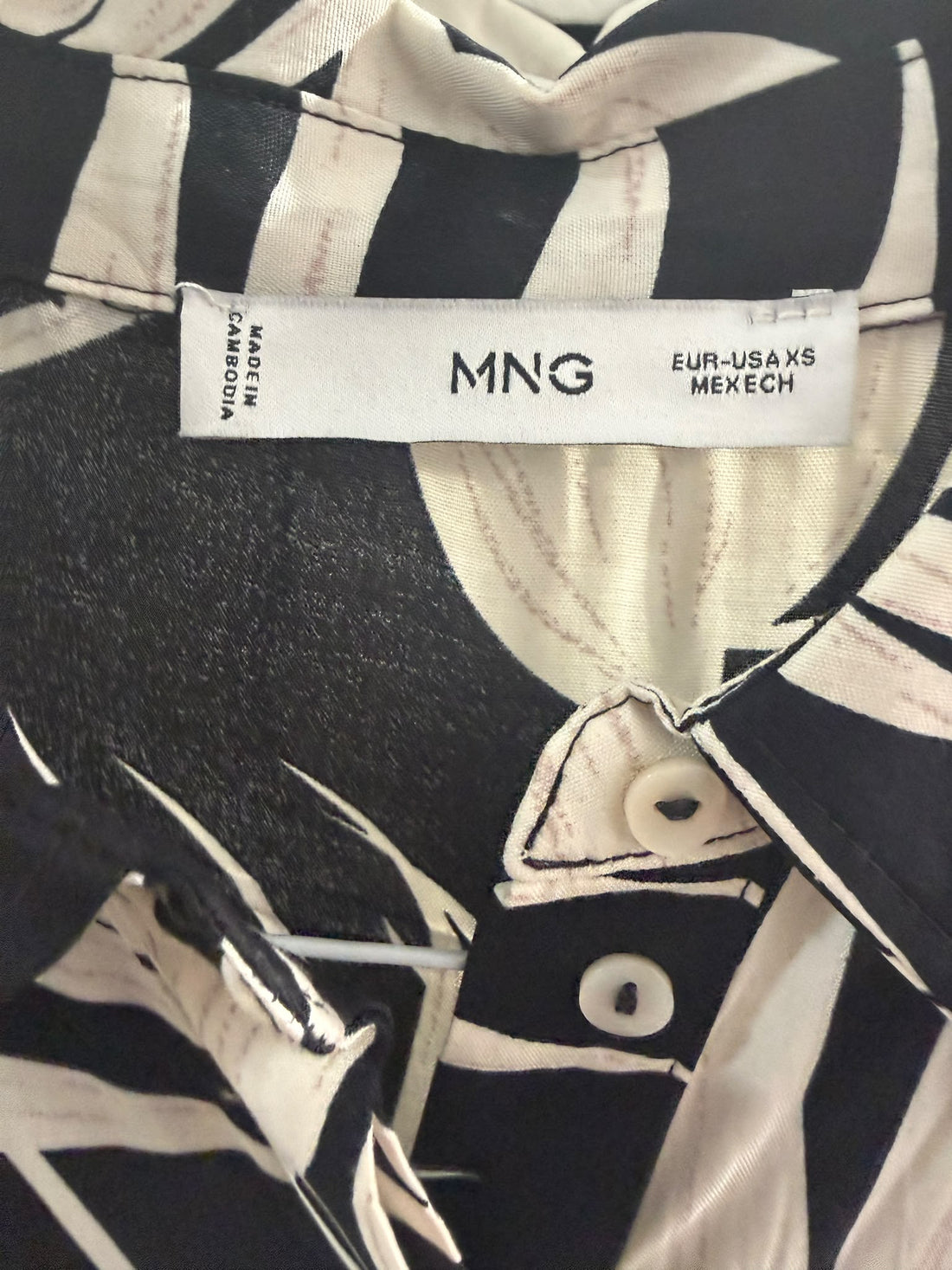 אוברול פרחוני MANGO  בשחור- XS-S, תמונה 4