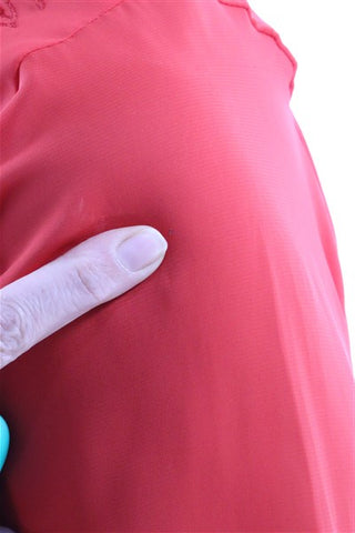 חולצת וינטיג רקומה באדום-M-L