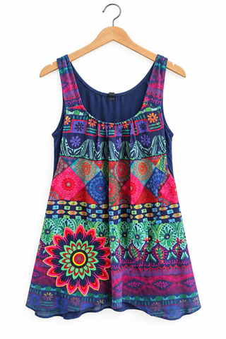 חולצה גופיה DESIGUAL בכחול- XS-M