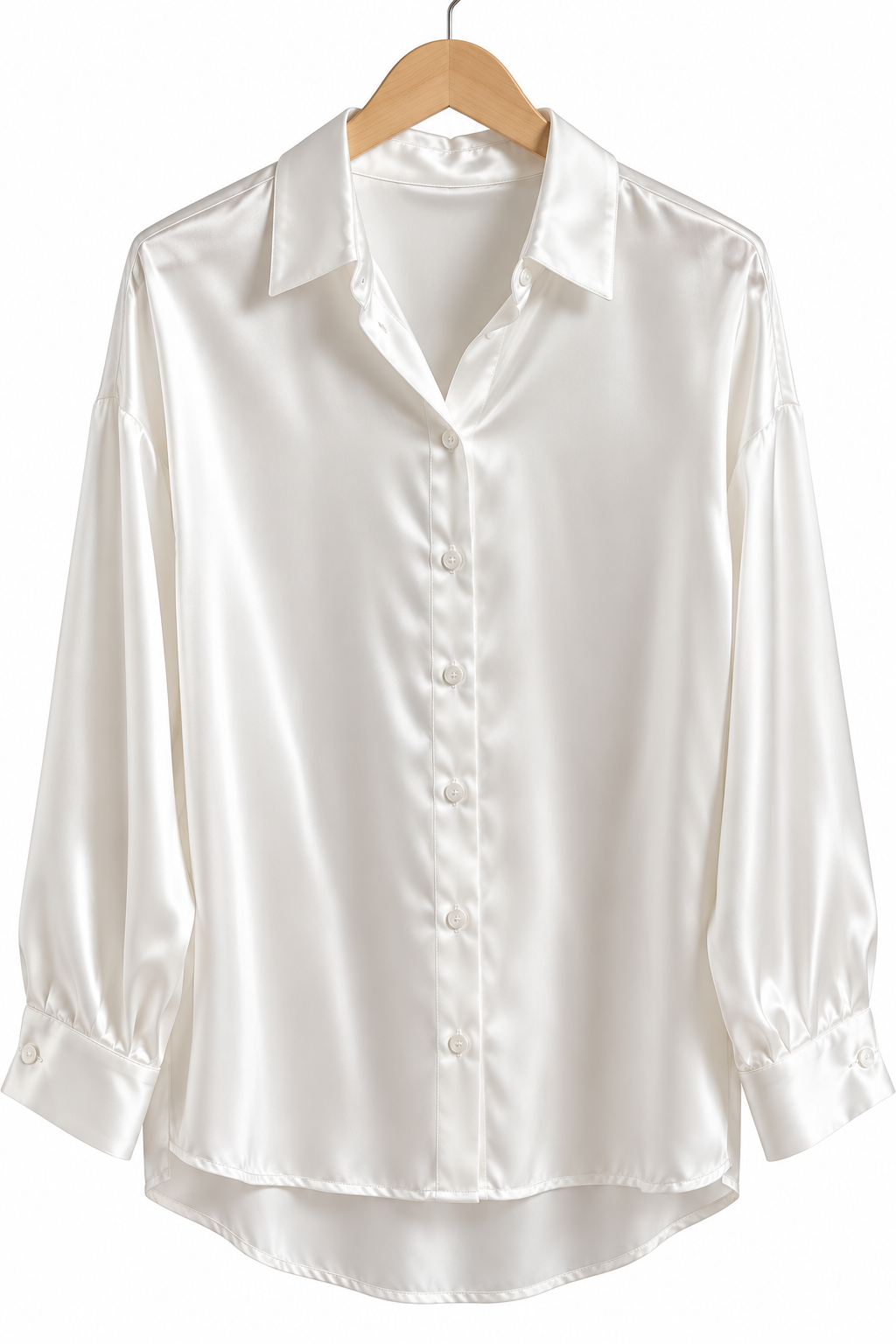 חולצת סטן אוברסייז ZARA בלבן- M-L